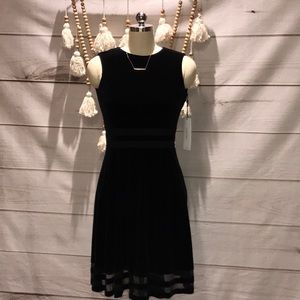 Calvin Klein Black Velvet Dress - NWT